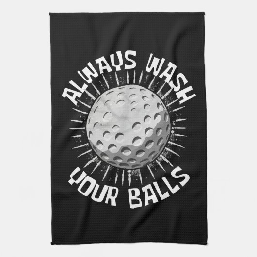 Funny Golf Geschirrtuch (Vertikal)