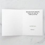 Funny Golf Get Well Card Karte (Innenseite)