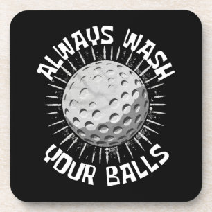 Funny Golf Getränkeuntersetzer
