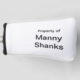 Funny Golf Gift Joke Name Manny Shanks Headcover