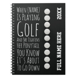 Funny Golf Gifts For Her Teen Girls Women Player Notizblock