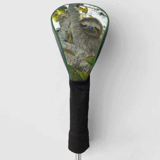 FUNNY GOLF GIFTS SLOTH TREIBERDECKUNG HEADCOVER (Vorderseite)