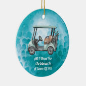 Funny Golf Golfer Keramik Ornament (Rechts)