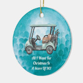 Funny Golf Golfer Keramik Ornament (Links)