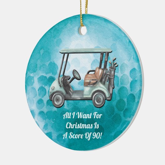 Funny Golf Golfer Keramik Ornament (Links)