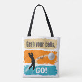 Funny Golf Grab Your Balls ID466 Tasche (Rückseite)
