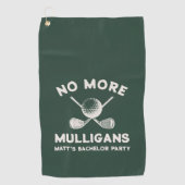 Funny Golf Groomsmen Bachelor Party Favors Golfhandtuch (Vorderseite)