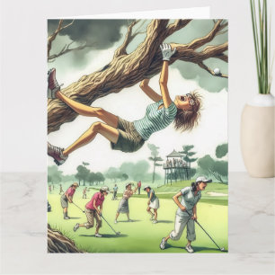 Funny Golf Grußkarte Karte