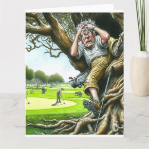 Funny Golf Grußkarte Karte