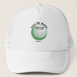 Funny Golf Hats, meine Bälle verloren, als ich Ver Truckerkappe