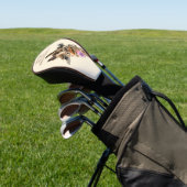 Funny Golf Head Cover Playful Giraffe Custom Text Headcover (In SItu)
