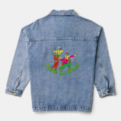 Funny Golf Hole in One Denim Jacket Jeansjacke (Rückseite)