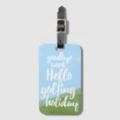Funny Golf Holiday Gepäck Tag für Golfer Gepäckanhänger (Vorderseite Vertikal)