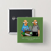 Funny Golf Humor Button (Vorne & Hinten)