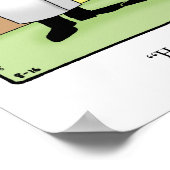 Funny Golf Humor Poster Gift (Ecke)