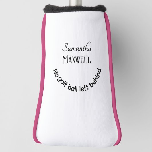 Funny Golf Joke Minimalistisch Elegante Individuel Golf Headcover (Rotieren 90)