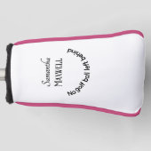 Funny Golf Joke Minimalistisch Elegante Individuel Headcover (Vorderseite)