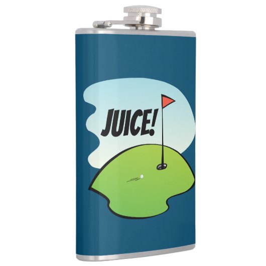 Funny Golf Juice Birdy Celebration Moderne Flachmann (Rechts)