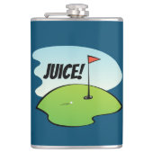 Funny Golf Juice Birdy Celebration Moderne Flachmann (Vorderseite)