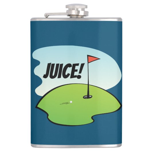 Funny Golf Juice Birdy Celebration Moderne Flachmann (Vorderseite)