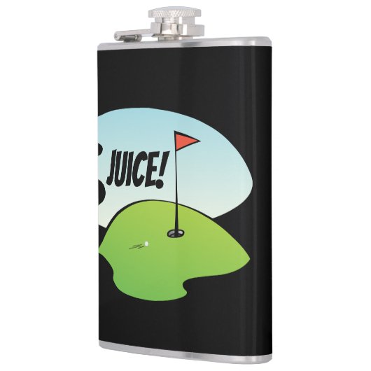Funny Golf Juice Birdy Celebration Moderne Flachmann (Links)