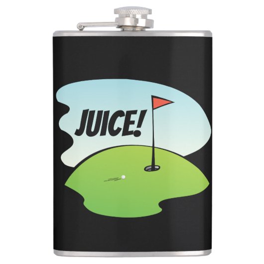 Funny Golf Juice Birdy Celebration Moderne Flachmann (Vorderseite)