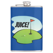 Funny Golf Juice Birdy Celebration Moderne Flachmann (Vorderseite)