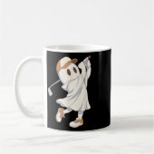 Funny Golf Kostüm Halloween Ghost Playing Grafik Kaffeetasse (Links)