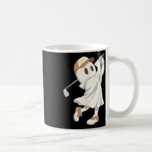 Funny Golf Kostüm Halloween Ghost Playing Grafik Kaffeetasse