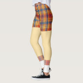 Funny golf kurze Socken karierte Muster Leggings (Links)