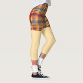 Funny golf kurze Socken karierte Muster Leggings (Rechts)