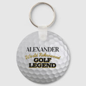 Funny Golf Legend Golf Ball Personalisiert Schlüsselanhänger (Vorderseite)
