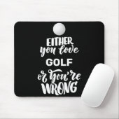 Funny Golf Love Golfing Golfer Mousepad (Mit Mouse)