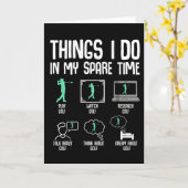 Funny Golf Lover Spare Time Golfer Life Course  Karte (Gelbe Blume)