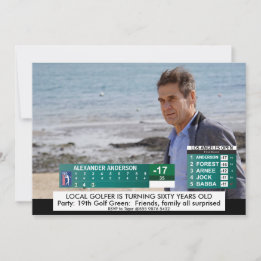 Funny Golf News ️ 40. 50. 60. Geburtstag von Männ Einladung