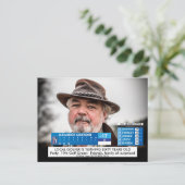 Funny Golf News ️ 40. 50. 60. Men Birthday Postkarte (Stehend Vorderseite)