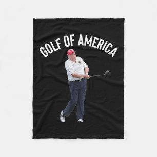 Funny Golf of America Donald Trump Pun Fleecedecke