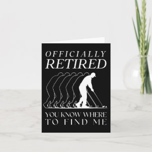 Funny Golf Offiziell geduldet Golfer Golfing Retir Karte
