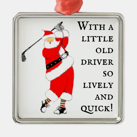 Funny Golf Ornament Aus Metall (Vorne)
