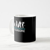 Funny Golf Player Foursome Golfer Quotes Kaffeetasse (Vorderseite Links)
