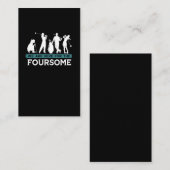 Funny Golf Player Foursome Golfer Quotes Visitenkarte (Vorne/Hinten)