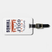 Funny Golf Player Golfer I Play Golf I Know Dinge Gepäckanhänger (Vorderseite horizontal)