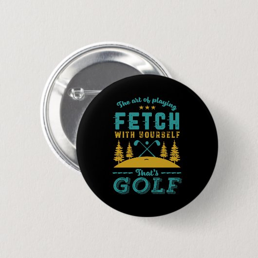 Funny Golf Player Quote Golfers Love Golfing Srt  Button (Vorne & Hinten)