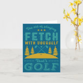 Funny Golf Player Quote Golfers Love Golfing Srt Karte (Gelbe Blume)