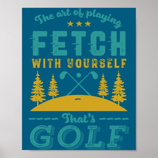 Funny Golf Player Quote Golfers Love Golfing Srt Poster (Vorne)