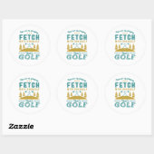 Funny Golf Player Zitat Golfers Liebe Golfsport Runder Aufkleber (Blatt)