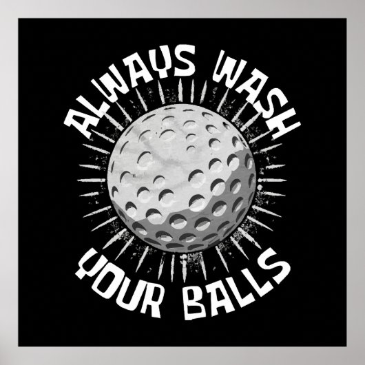 Funny Golf Poster (Vorne)