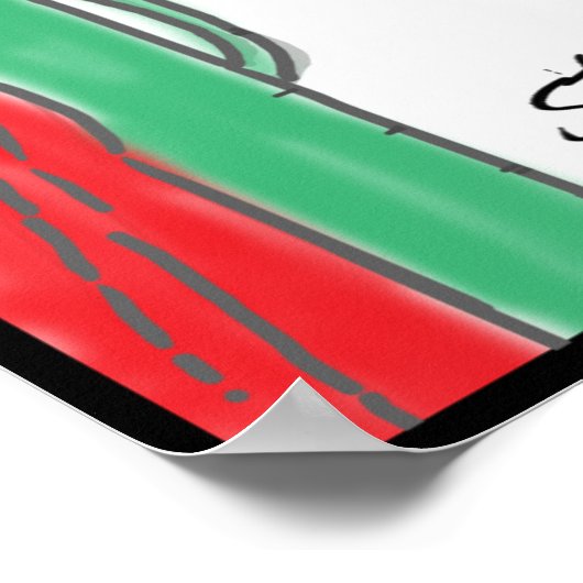 Funny Golf Poster (Ecke)