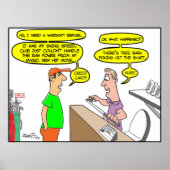 Funny Golf Poster (Vorne)