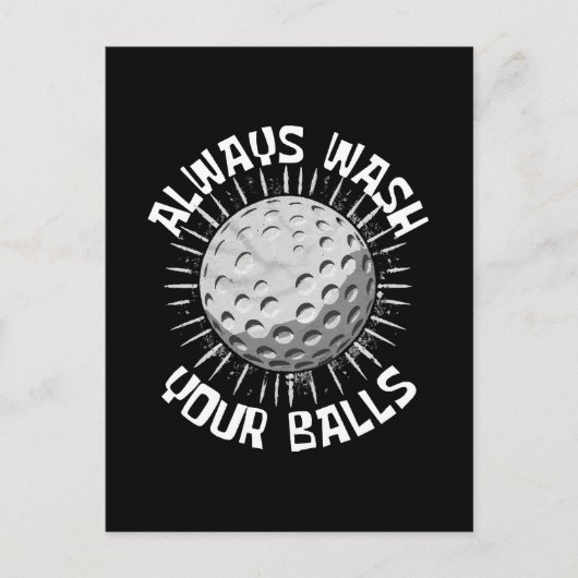 Funny Golf Postkarte (Vorderseite)